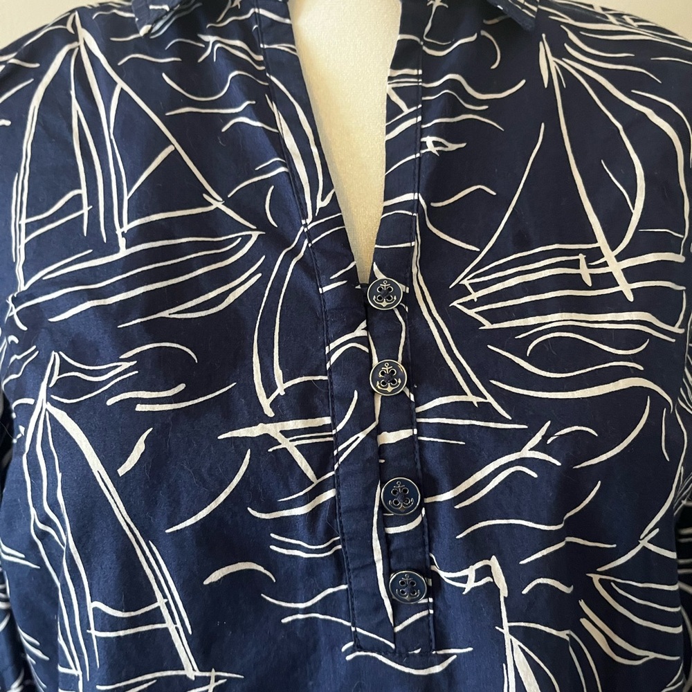 Talbots Cotton Sailing Shirt MP - Picture 3 of 8